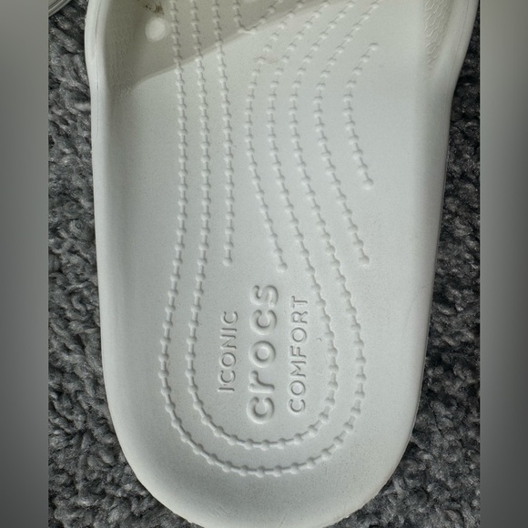Crocs Classic logo motion slide white-black - unisex 4M/6W - Picture 5 of 5